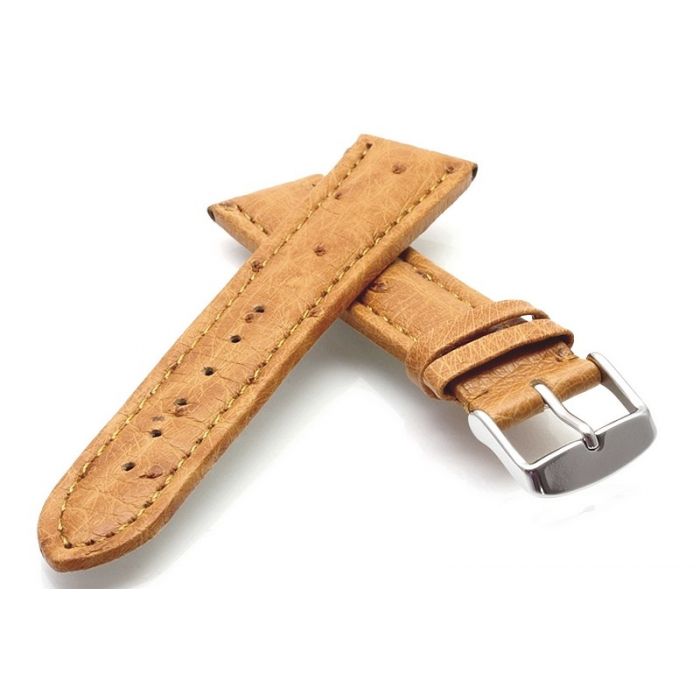Echtleder-Armband Für Uhren Mit Straußmuster – Strapazierfähig & Stylisch In Verschiedenen Breiten