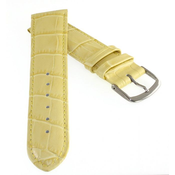 Feines Eulit Easy-Klick Alligator Uhrenarmband Modell Rainbow königs-blau 20 mm