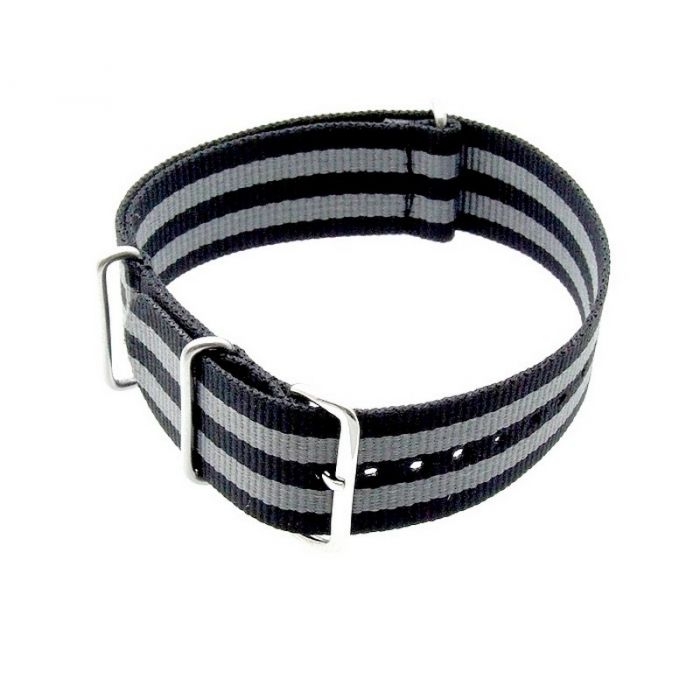 Nato Nylon Uhrenarmband 20mm Schwarz (Neu Und Originalverpackt) In Für - Foto 3