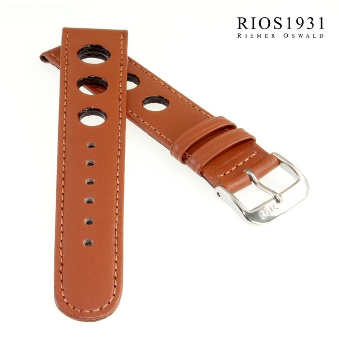RIOS1931 Oxford Vintage Watch Strap In COGNAC - Foto 7