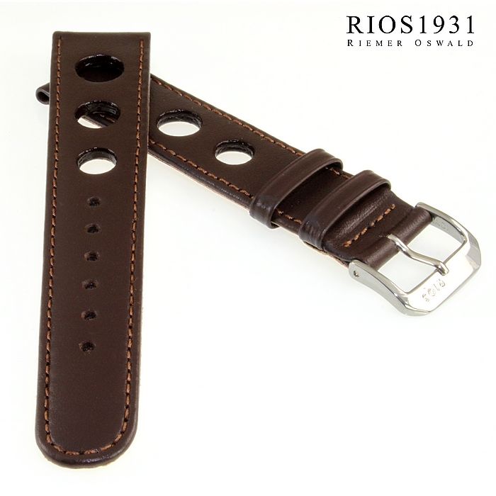 RIOS1931 Oxford Vintage Watch Strap In COGNAC - Foto 1
