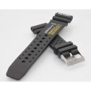 Sport- Taucher-Uhrenband Kunststoff schwarz 24 mm...