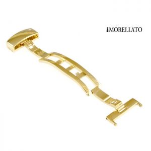 Morellato Butterfly- Faltschließe Edelstahl gold poliert Modell Bridge, 20 mm