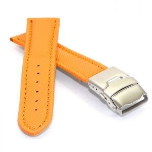Vollsynthetik Uhrenarmband-Sicherheitsschließe orange wasserfest 24 mm