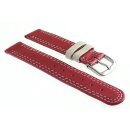 Kalbsleder Kinder-Uhrenarmband Modell Junior kirsch-rot 16 mm