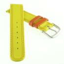 Kalbsleder Kinder-Uhrenarmband Modell Junior mais-gelb 16 mm