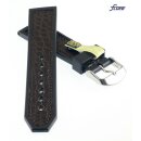 Fluco Hybrid Silikon-echt Alligator Uhrenarmband Modell...