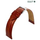 Eulit Teju-Eidechse Uhrenarmband Modell Tango cognac 14 mm