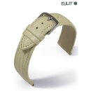 Eulit Teju-Eidechse Uhrenarmband Modell Tango beige-creme 14 mm