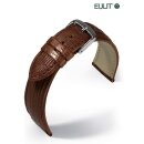 Eulit Teju-Eidechse Uhrenarmband Modell Tango cognac 16 mm