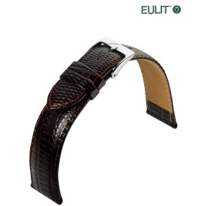 Eulit Teju-Eidechse Uhrenarmband Modell Tango mocca 20 mm
