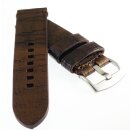 GEO-Straps Vintage Rindleder Uhrenarmband Modell Erbstück mocca 22 mm