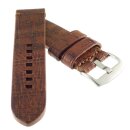 GEO-Straps Vintage Rindleder Uhrenarmband Modell Erbstück mahagoni 22 mm