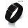 Eulit Perlon Durchzugs-Uhrenarmband Modell Kristall-XL schwarz 18 mm