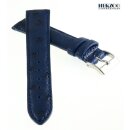 Herzog echt Strauß Uhrenarmband Modell Strauß-NL blau 16 mm