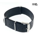 GEO-Straps Nato-Vintage Uhrenarmband Modell Ripper schwarz 18 mm Nato Strap