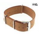 GEO-Straps Nato-Vintage Uhrenarmband Modell Ripper cognac 18 mm Nato Strap