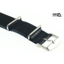 GEO-Straps Nato-Vintage Uhrenarmband Modell Ripper schwarz 22 mm Nato Strap