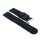 Canvas Textil Uhrenarmband Modell Vineo schwarz 24 mm