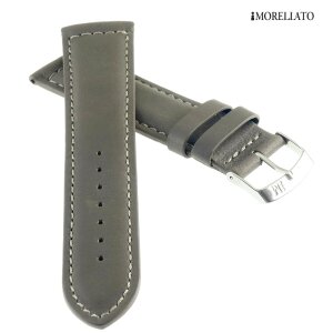 Morellato Nappa-Leder Uhrenarmband Modell Capture grau 22 mm