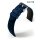 EULIT Rindleder Uhrenarmband Modell Montreal wasserfest blau 22 mm