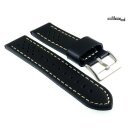 Diloy Premium Rallye Uhrenarmband Modell Formula Easy-Klick schwarz-WN 22 mm