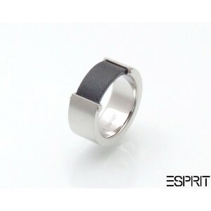 Esprit Ring, Grösse 66/21 Edelstahl Leder - unisex