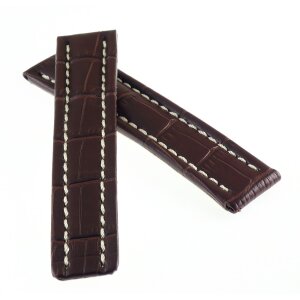 Alligator Uhrenarmband Modell Alli-FS-UTC mocca 22-18 mm komp. Breitling UTC