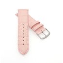 Feines Alligator Uhrenarmband Modell Lausanne-XS rosa 16 mm