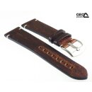 GEO-Straps Vintage Rindleder Uhrenarmband Modell Saigon mocca 22 mm