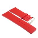 Französisches Kalbsleder Uhrenarmband Modell Peru rot 28/24 mm