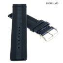 Morellato Kalbsleder Uhrenarmband Modell Vermeer schwarz 22 mm