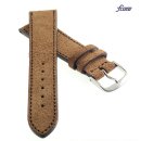 Fluco Veloursleder Uhrenarmband Modell Oslo-NL cacao 18...