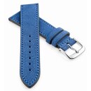 Veloursleder Uhrenarmband Modell Oslo-NL königs-blau...