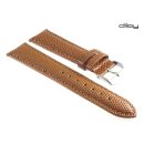 Diloy echt Eidechse Uhrenarmband Modell Sierra cognac-TiT 20 mm