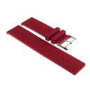 Silikon Design Uhrenarmband Modell Rhodos-DS bordeaux-rot 18 mm