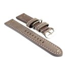 Flieger Style Uhrenarmband mit Bügel Modell Cavarust taupe-beige 20 mm