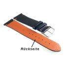 Echt Elch-Leder Uhrenarmband Modell Vancouver schwarz-orange 18 mm