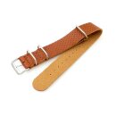 GEO-Straps Nato Leder Durchzugs-Uhrenarmband Modell Luma...