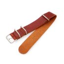 GEO-Straps Nato Leder Durchzugs-Uhrenarmband Modell Luma mahagoni 20 mm Nato Strap