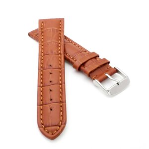Alligator Uhrenarmband Modell Louisiana-NL cognac-TiT 21 mm Uhrenar