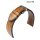 EULIT Uhrenarmband Retro-Look Modell Woodstock gelb-braun 18 mm