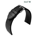 EULIT Uhrenarmband Retro-Look Modell Woodstock schwarz 20 mm