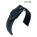 Eulit Silikon Uhrenarmband Modell Silikon-Air schwarz-WN...
