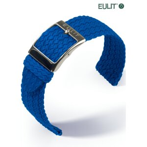 Eulit Perlon Uhrenarmband Modell Palma-Pacific-SP XL-extralang königs-blau 22 mm