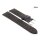 Fluco Veloursleder Uhrenarmband Modell Oslo-XS mocca 18 mm Handarbeit