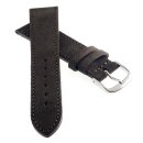 Veloursleder Uhrenarmband Modell Oslo-XS mocca 20 mm...