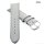 Fluco Veloursleder Uhrenarmband Modell Oslo-XS hell-grau 20 mm Handarbeit
