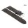 Fluco Veloursleder Uhrenarmband Modell Oslo-XS mocca 22 mm Handarbeit