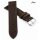 Fluco Veloursleder Uhrenarmband Modell Oslo-XL mocca 18 mm Handarbeit